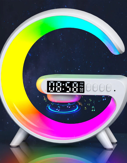 Load image into Gallery viewer, Mini Multifunction Wireless Charger Pad Stand Speaker TF RGB Night Light Fast Charging Station for Iphone Samsung Xiaomi Huawei
