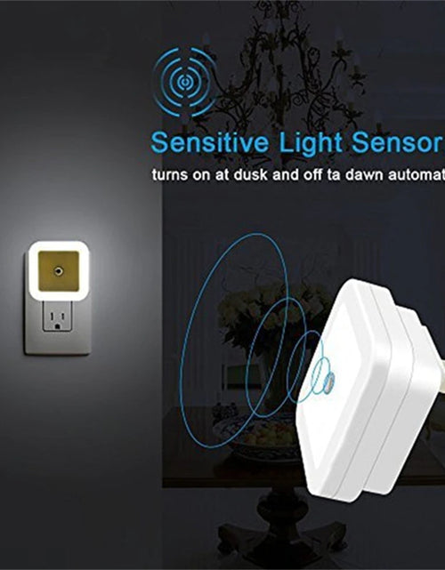 Load image into Gallery viewer, Wireless LED Night Light Sensor Lighting Mini EU US Plug Night Light Lamp for Children Room Bedroom Decoration Lights Lighting
